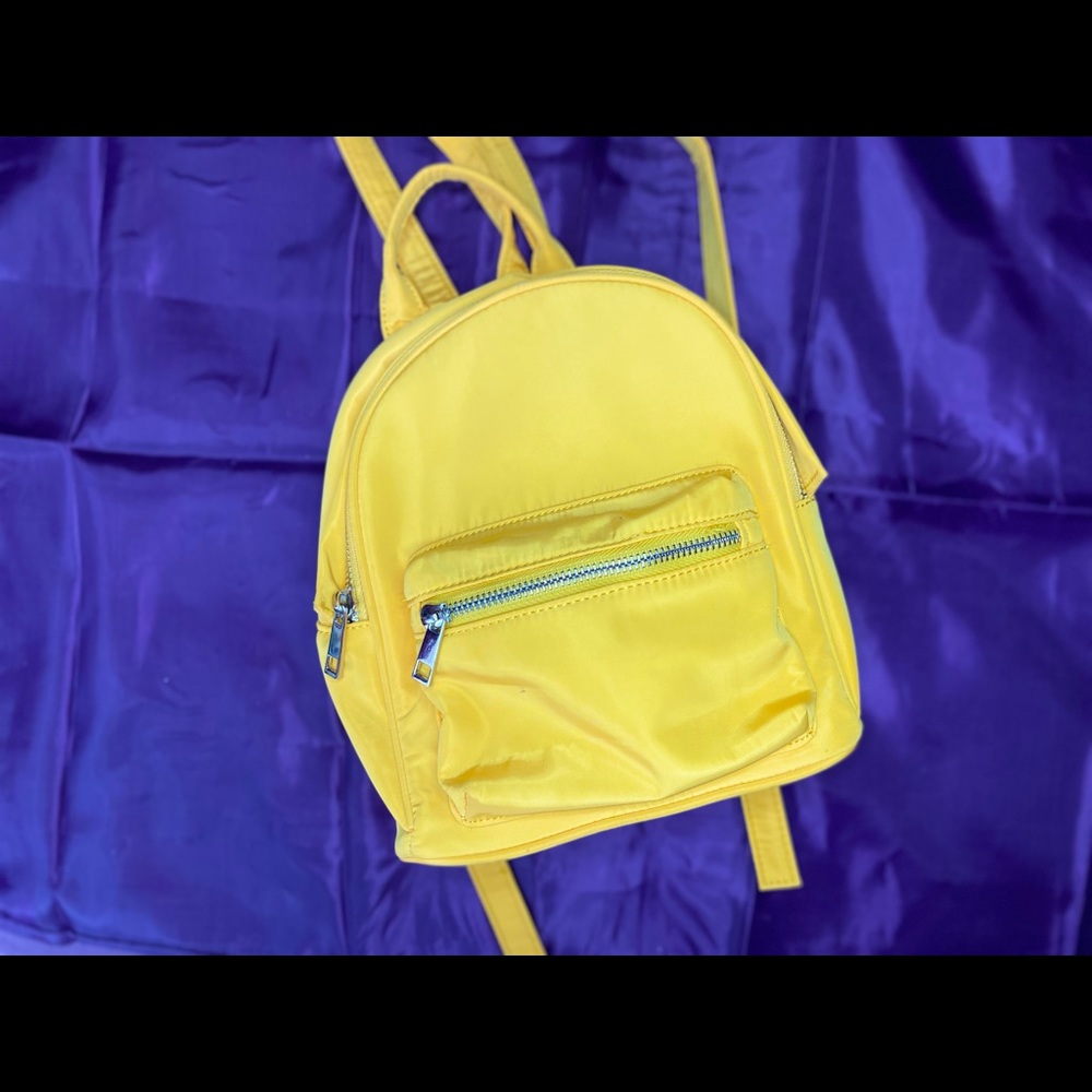 Yellow small backpack